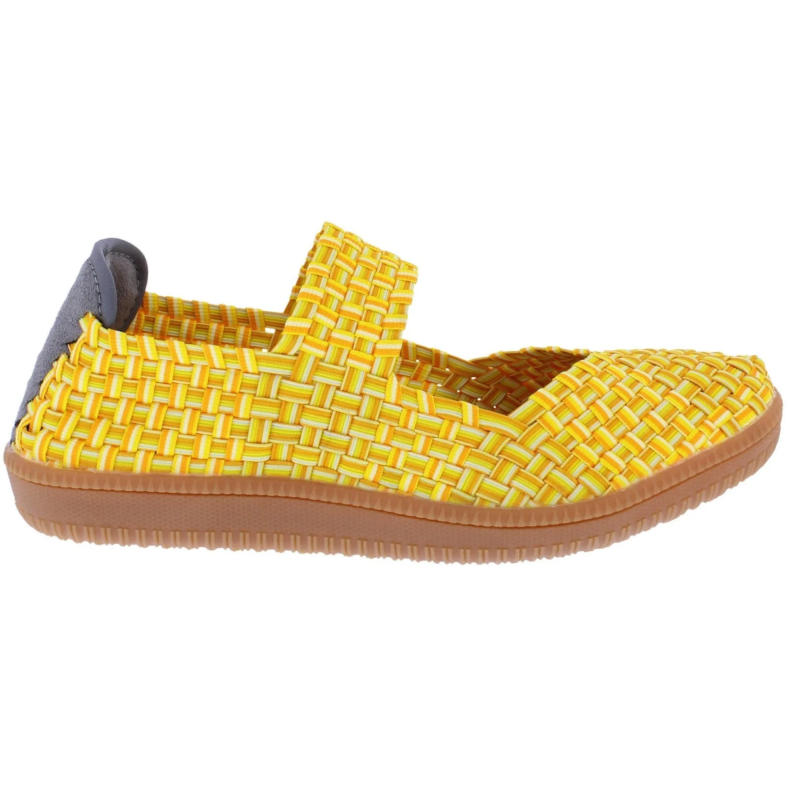 Adesso A7403 Sidra Ladies Pineapple Textile Arch Support Slip On Shoes