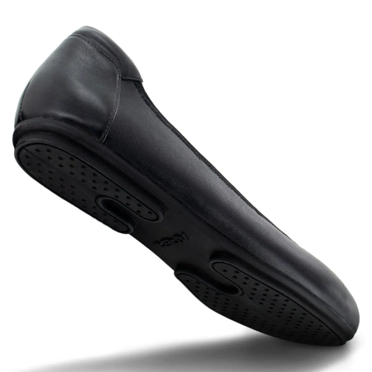 Apex Bf100w Ballet Flat Women's Casual Shoe In Black