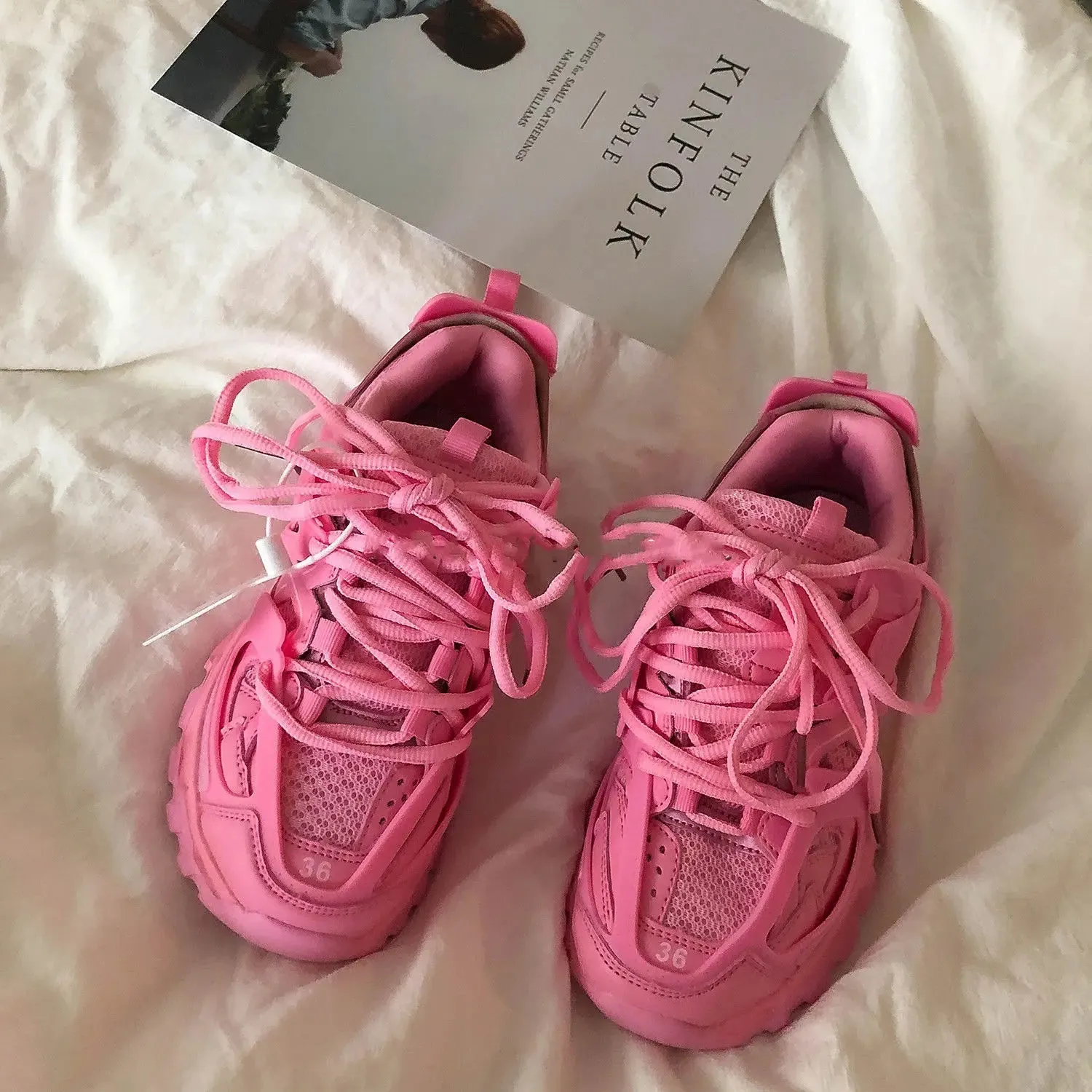 binfenxie  -  New Women Sneakers Fashion Autumn Women Casual Shoes Breathable Women Platform Dad Shoes Sneakers Zapatillas Mujer
