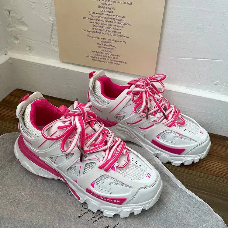 binfenxie  -  New Women Sneakers Fashion Autumn Women Casual Shoes Breathable Women Platform Dad Shoes Sneakers Zapatillas Mujer
