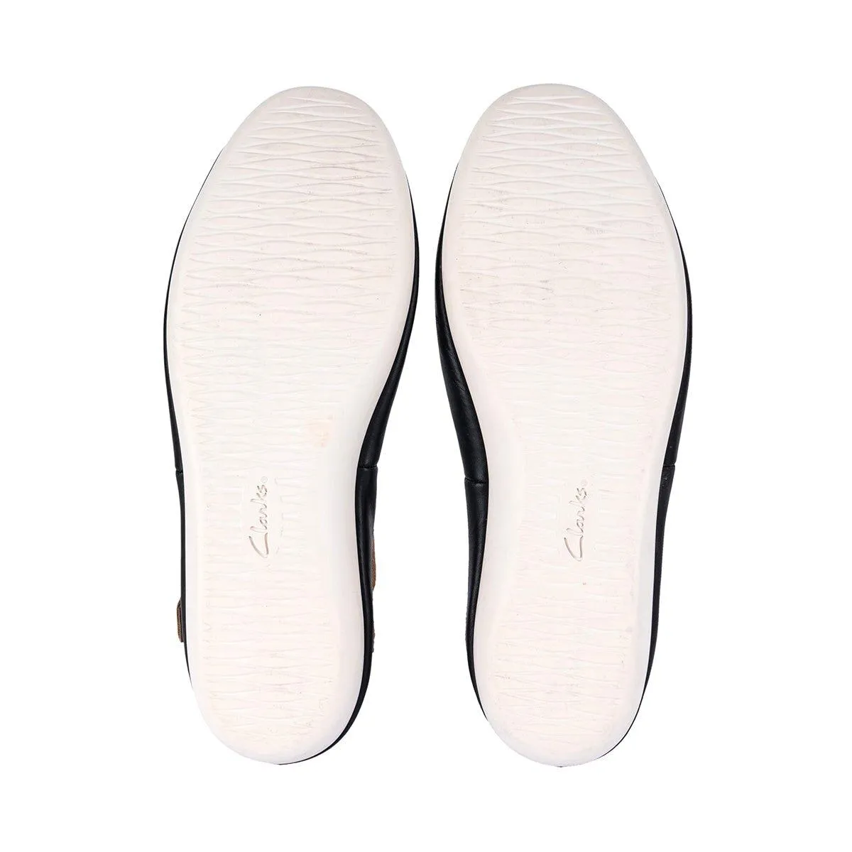 Clarks Artisan Feature Film Casual Ballerinas Leather Black Colour For Women
