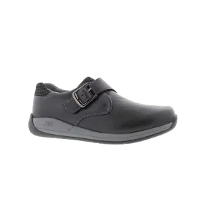 Drew Tempo Women Adjustable Closure Slip-on Shoes In Black Leather
