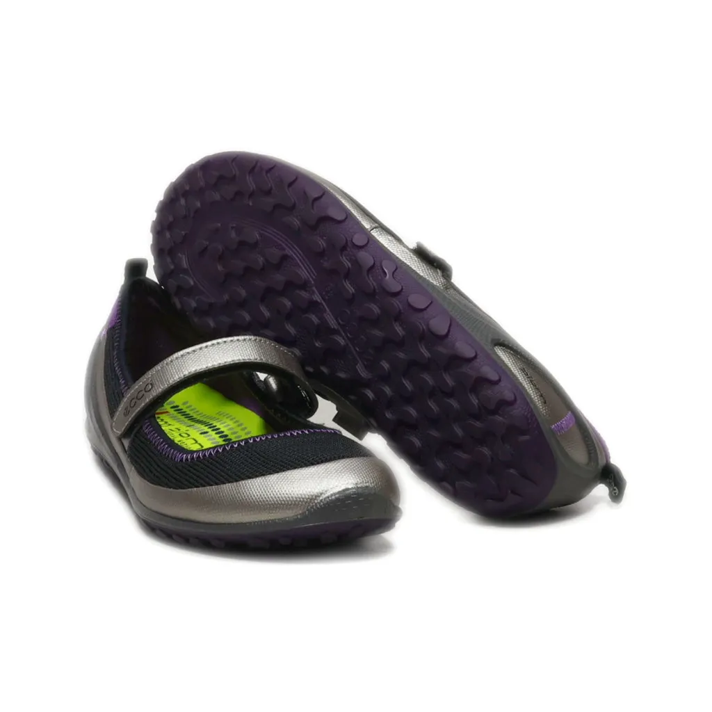Ecco Biom Mary Jane Slip Ons Fabric Black Colour For Women