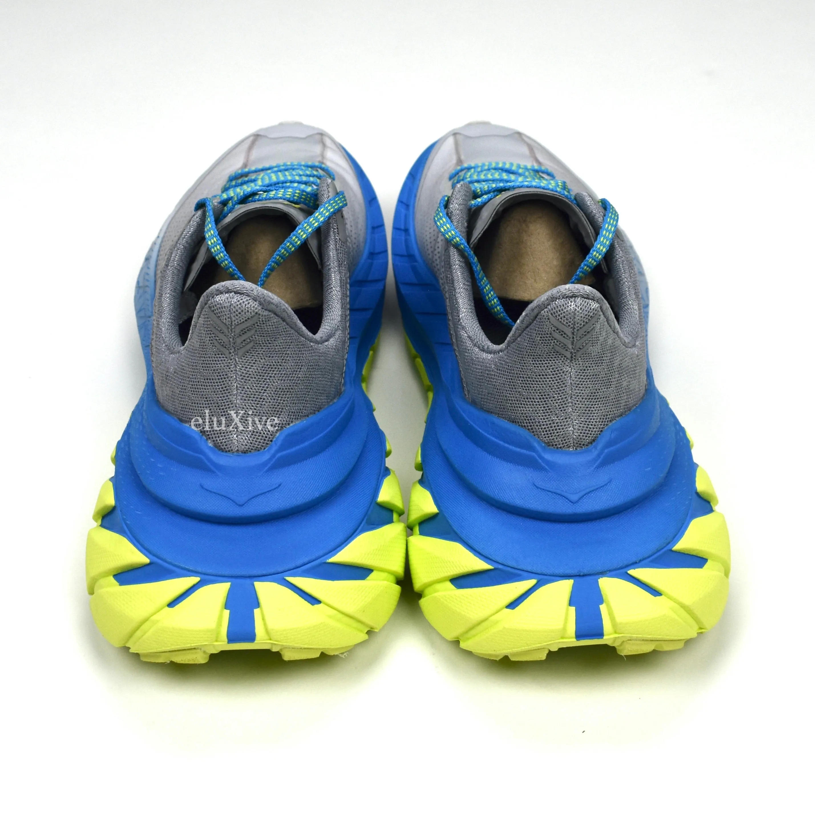 Hoka One One - Tennine Running Sneakers (Gray/Blue/Yellow)