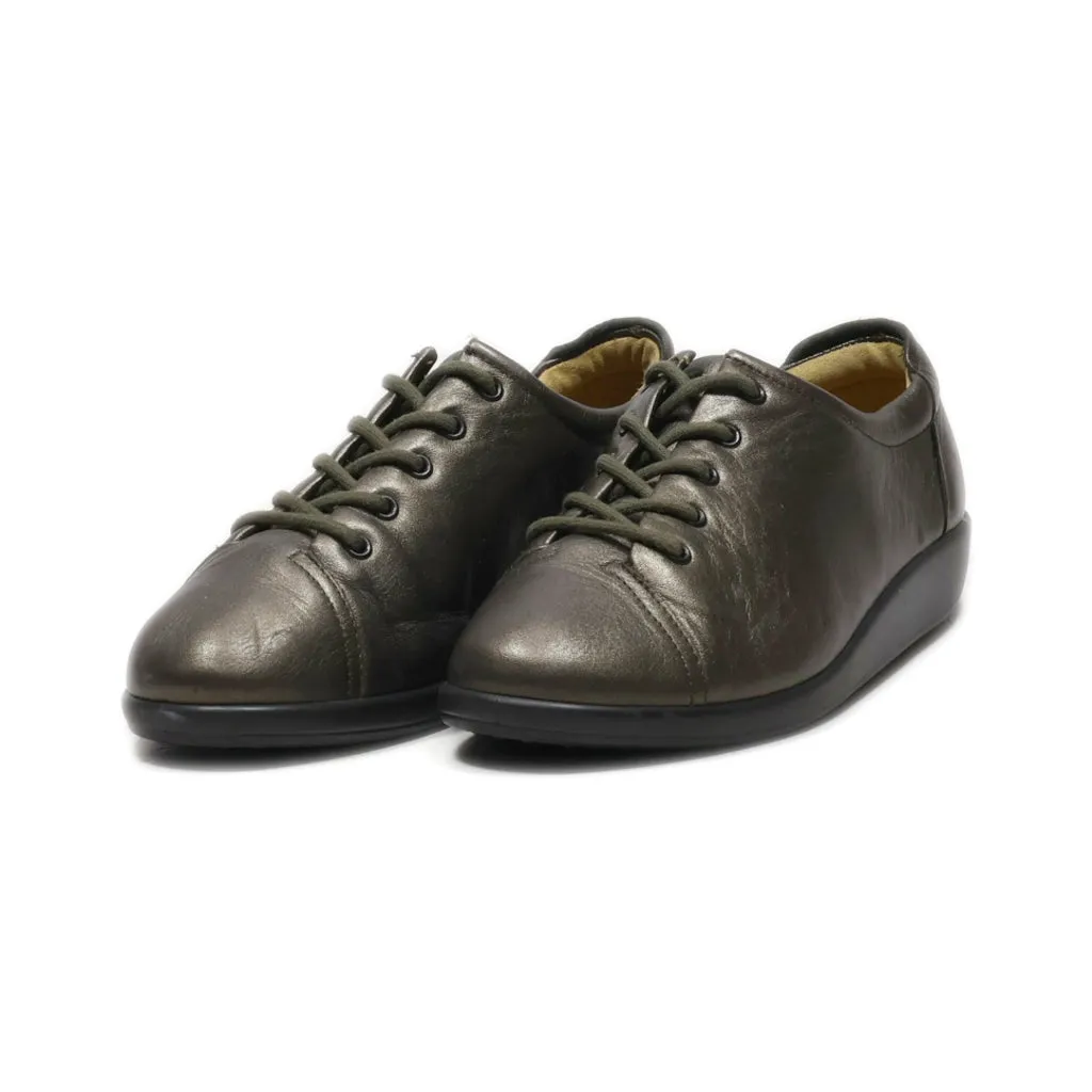 Hotter Lace Ups Leather Brown Colour For Women