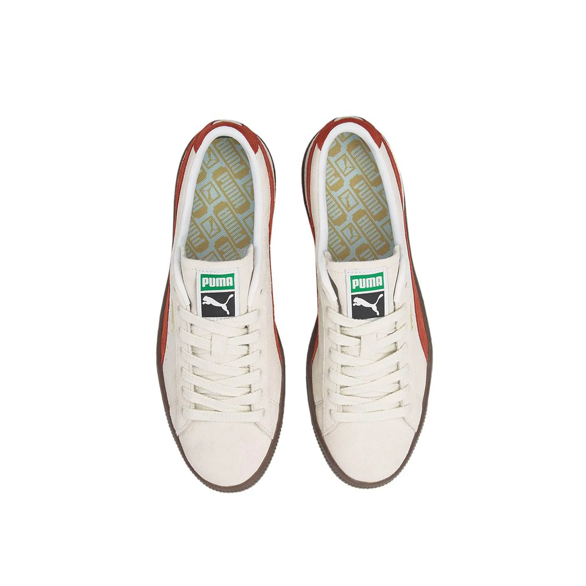 Puma Mens Suede VTG Shoes 'Pristine-Chili'