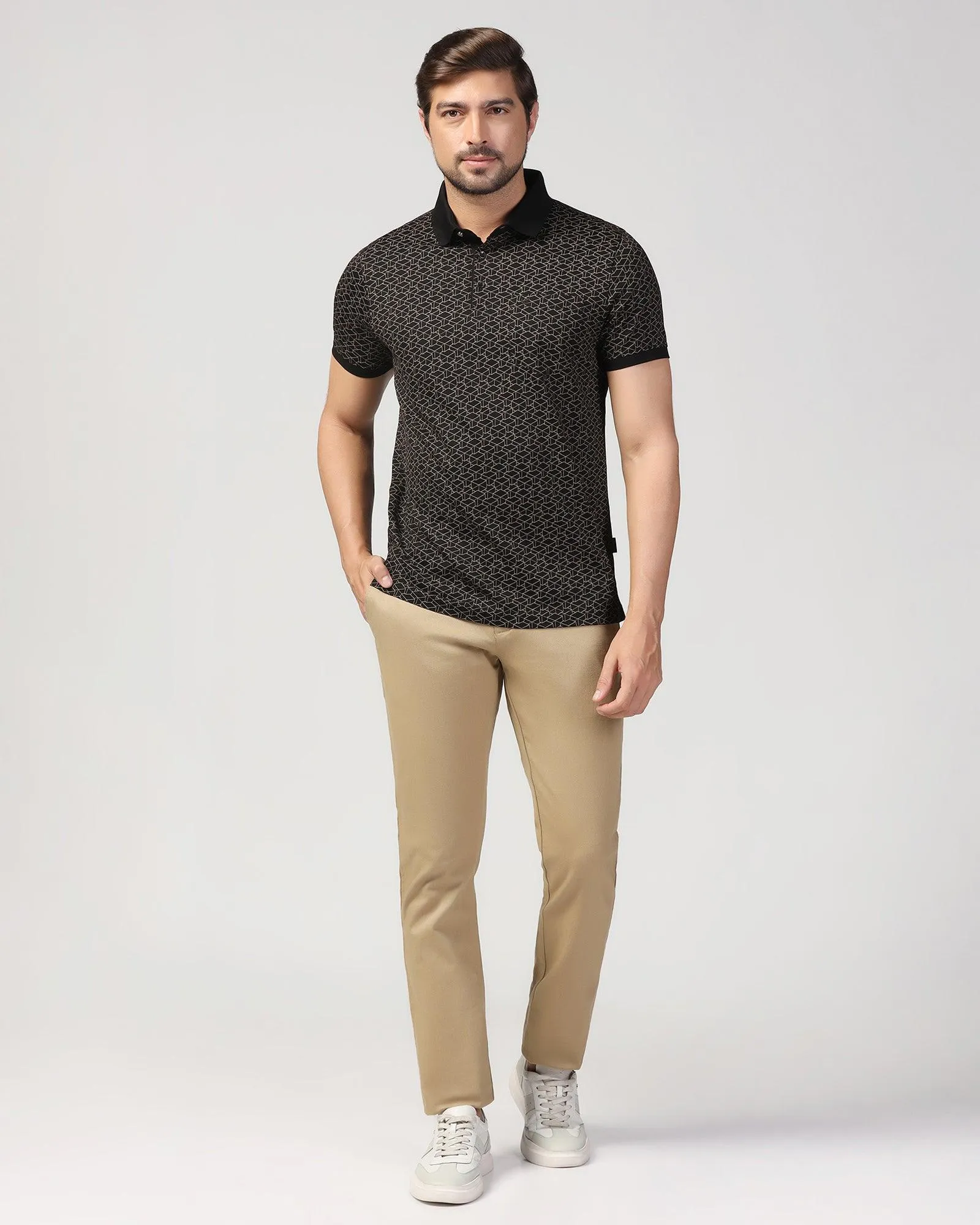 Slim Comfort B-95 Casual Khaki Textured Khakis - Tark