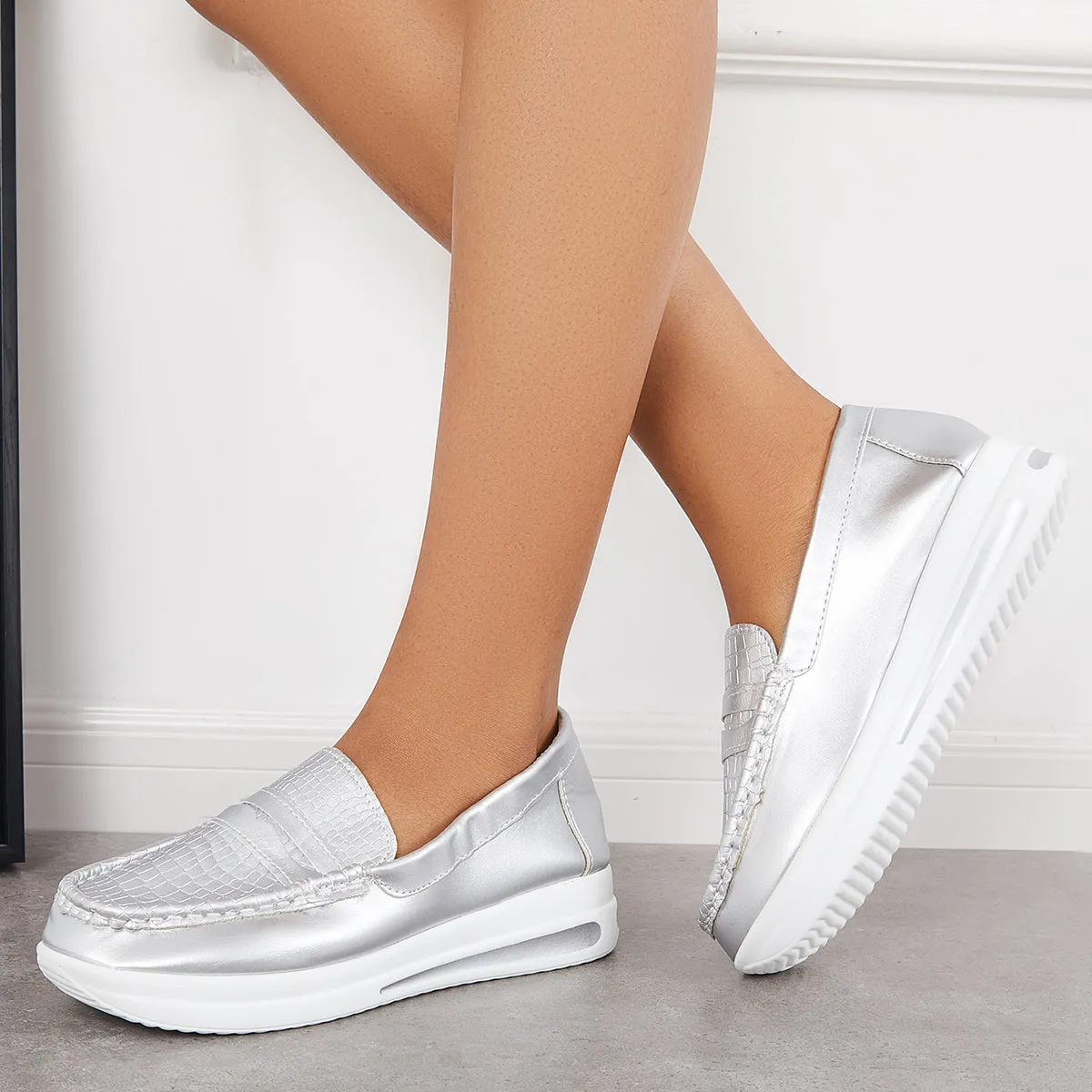 Women's Casual Platform Loafers