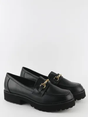 Women's Slip On Loafer Flat Shoes,Black